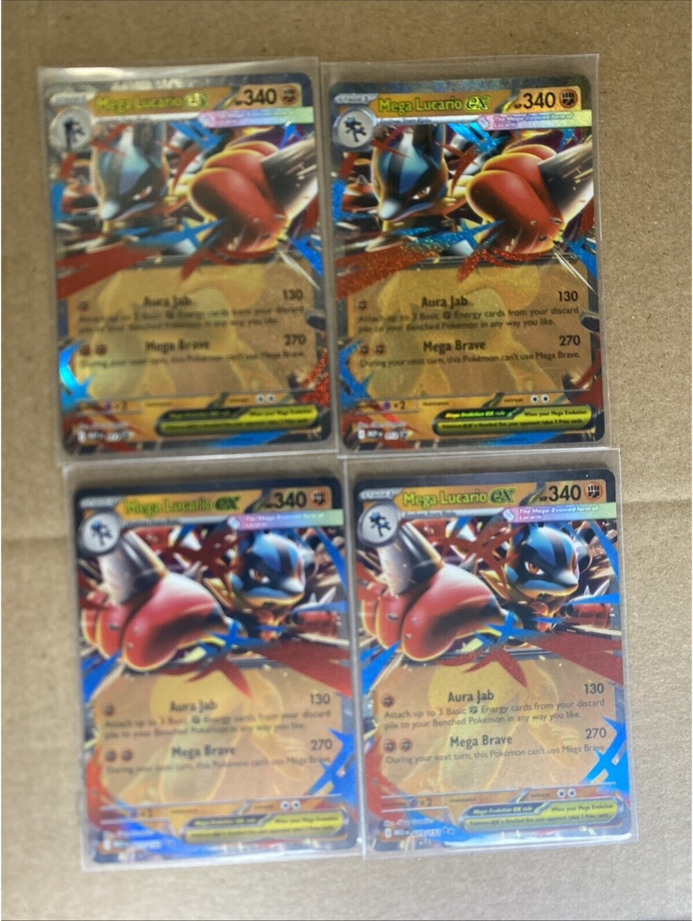 Pokemon TCG Mega Lucario ex 077/132 Ultra Rare Holo Pokemon Card x2,2 Promo 012